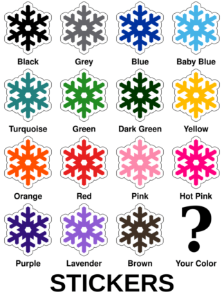 Snow Flake Stickers